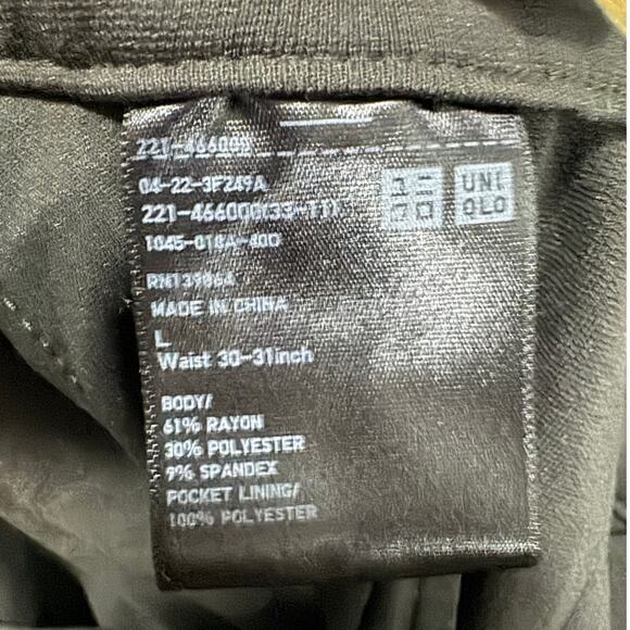 Uniqlo Gray Pull-On Straight Leg Pants Size M Waist 30-31 Minimalist Workwear - Picture 4 of 7